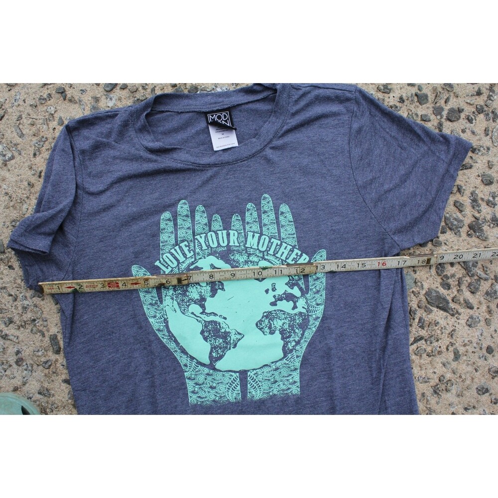 Lot Of 4 M/L Womens Hippie Peace Love Elephant Mother Earth Shirts Modern Lux - Picture 12 of 16